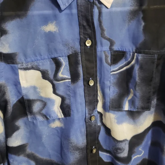 Calvin Klein Sheer relaxed Utility shirt size XS - Picture 8 of 8